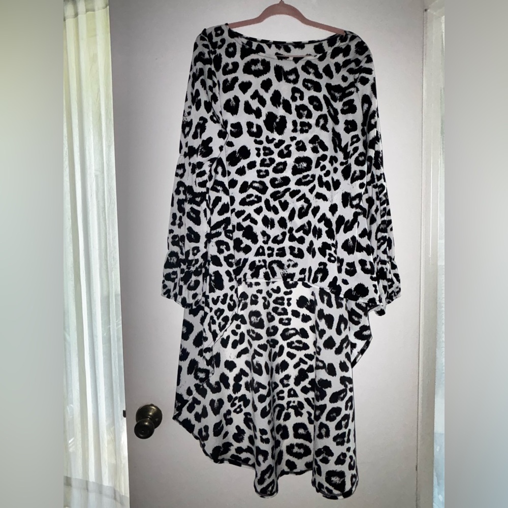High low top Leopard Print High-Low